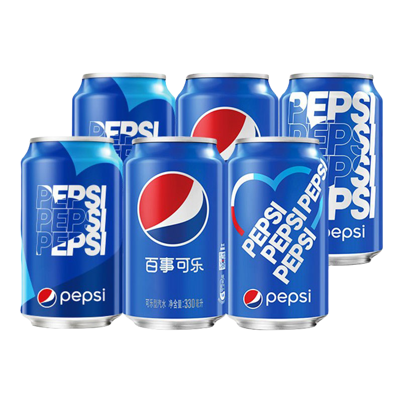百事可乐汽水330ml*6