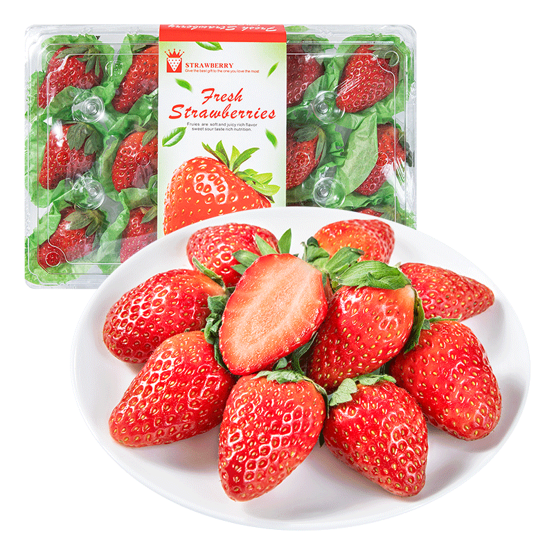 红玉草莓250g±9g/盒