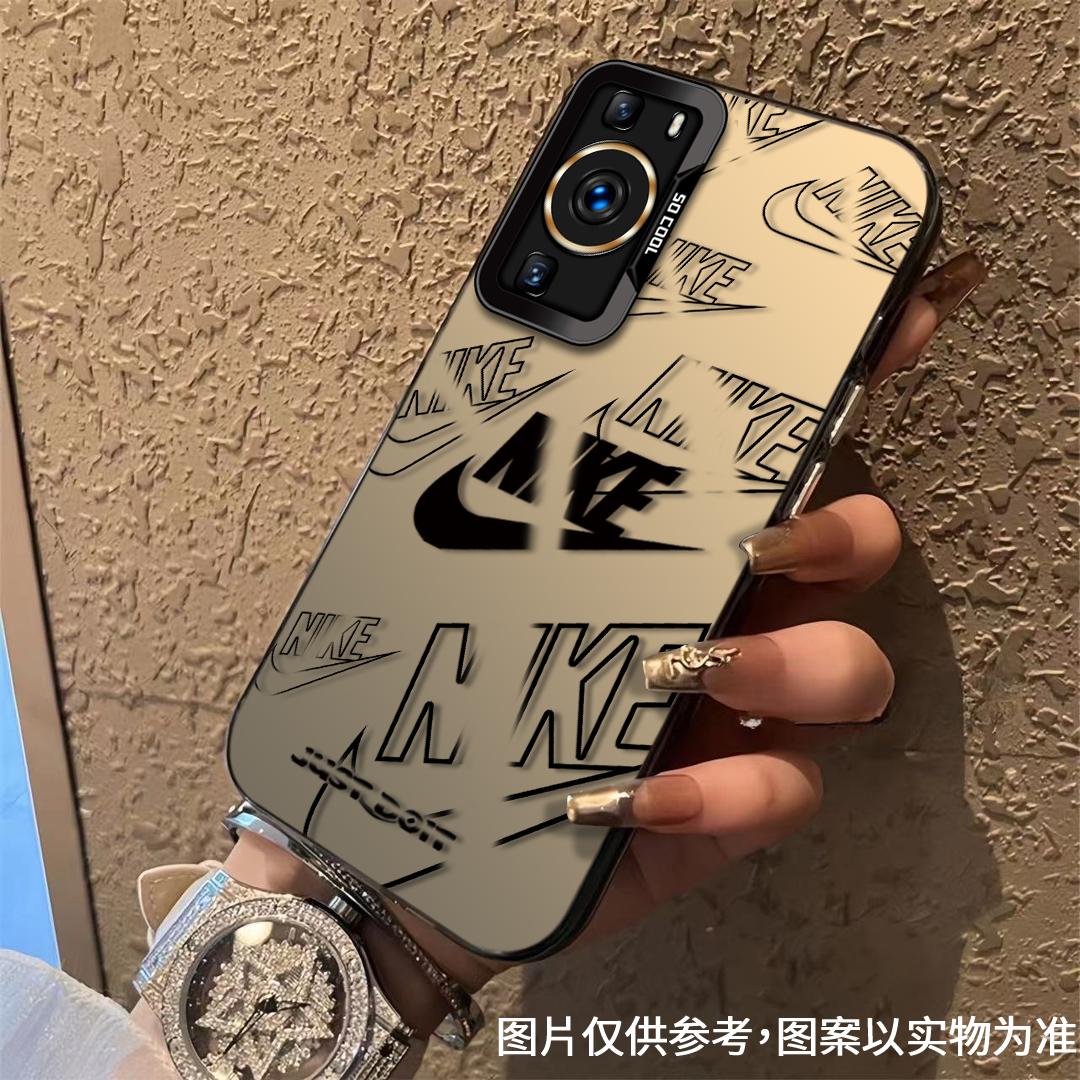 适用于【华为】P60/Pro经典简约黑勾时尚潮牌全包防摔手机壳