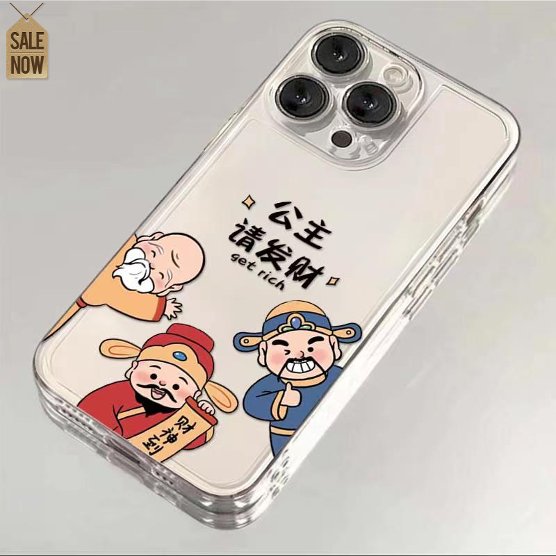 财神公主发财适用iphone15/13/14苹果12手机壳华为vivo小米oppo软