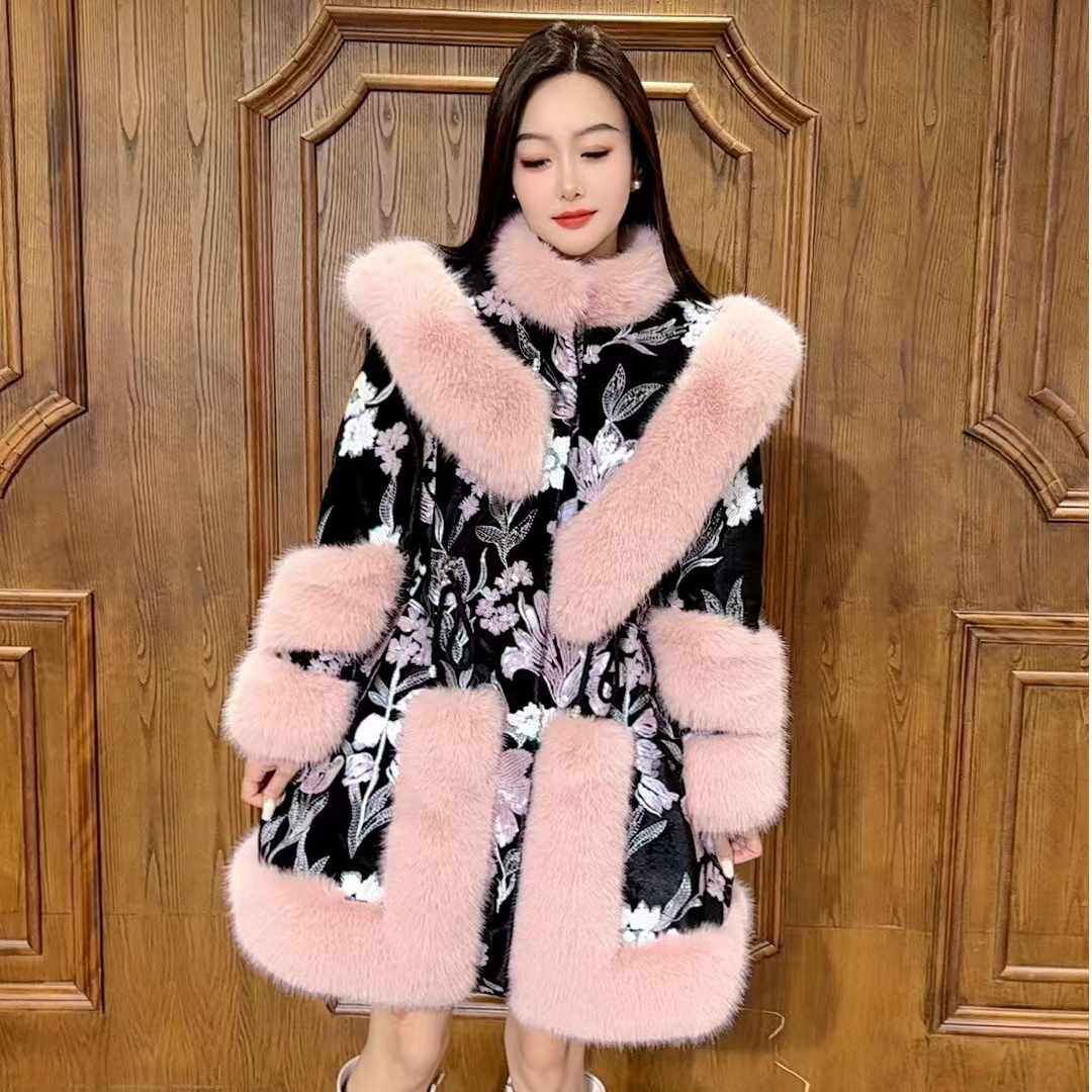 【雾落雪纸】上新轻奢时尚百搭秋冬季毛毛外套23000