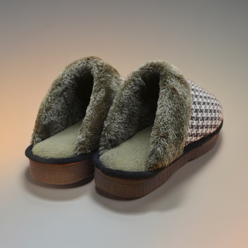 纯手工棉拖鞋风车花男款➕大2码