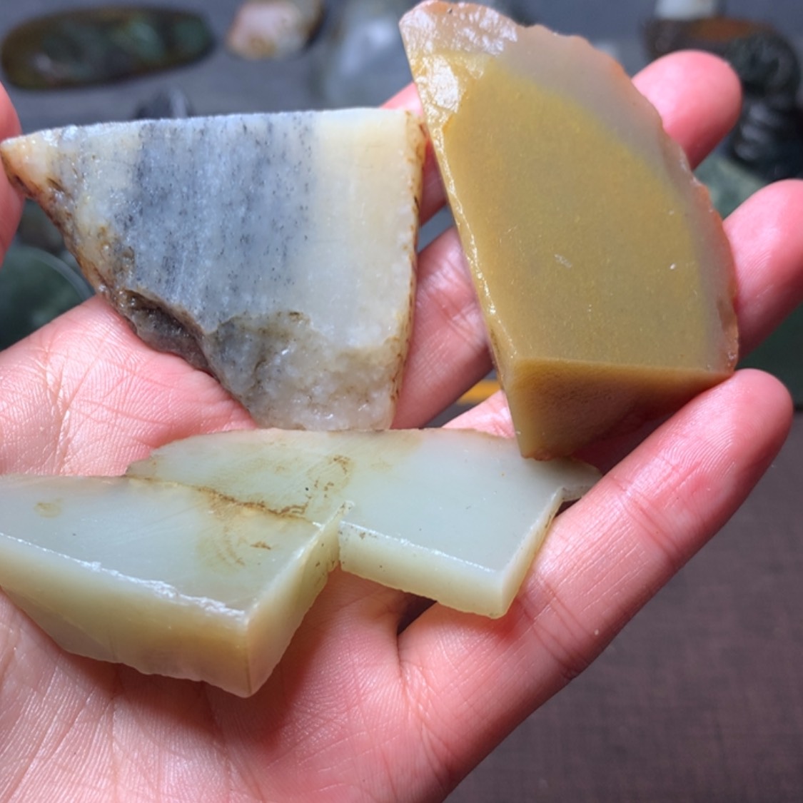 【闪购商品】和田玉（糖玉）边角未镶嵌