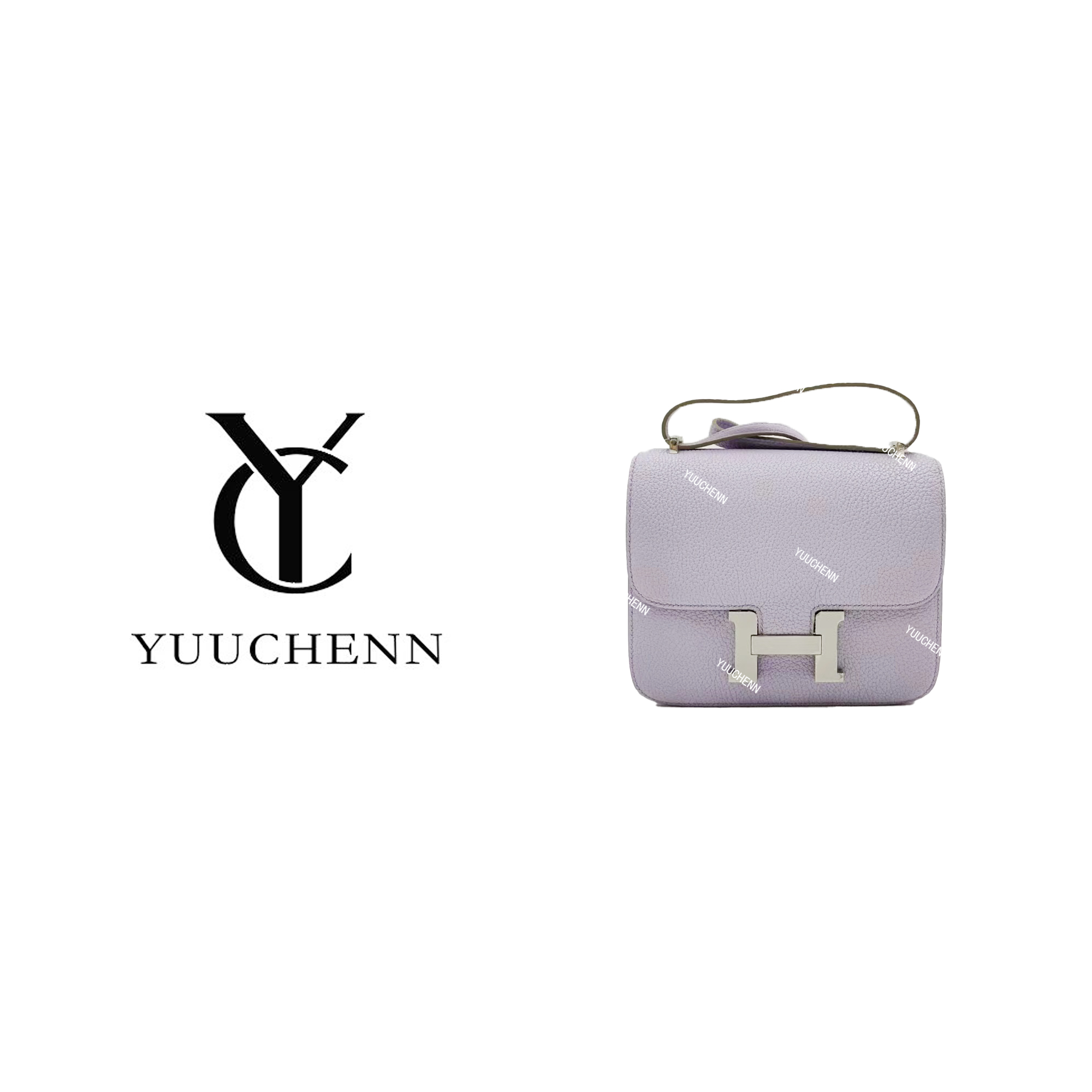 YUUCHENN【手工定制】“中古康康”19cm原创设计高定真皮包 HH2367