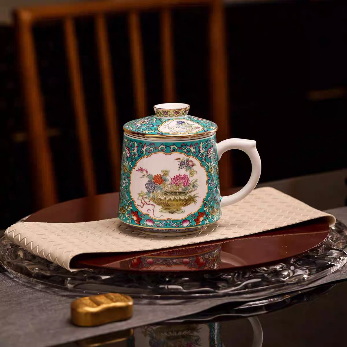 茶杯茶水分离泡茶杯办公室家用大容量个人杯带盖过滤