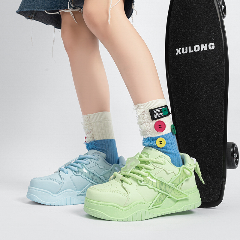 SENMA/森马品牌2025新款小众潮流百搭时尚学生ol情侣低帮厚底鞋子