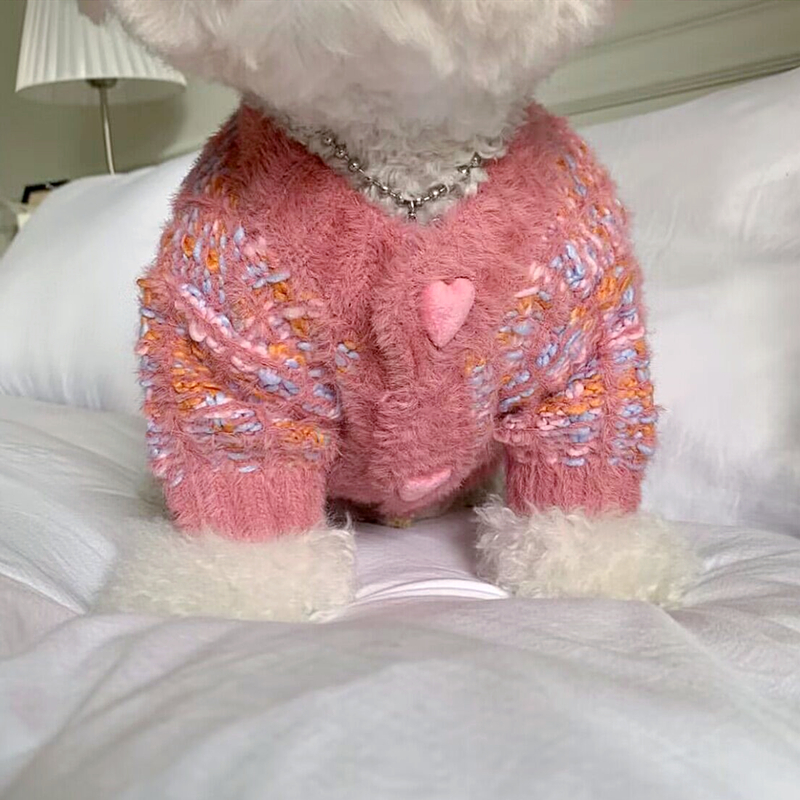 狗狗衣服泰迪比熊博美雪纳瑞小型犬猫咪2023秋冬新款潮流针织毛衣