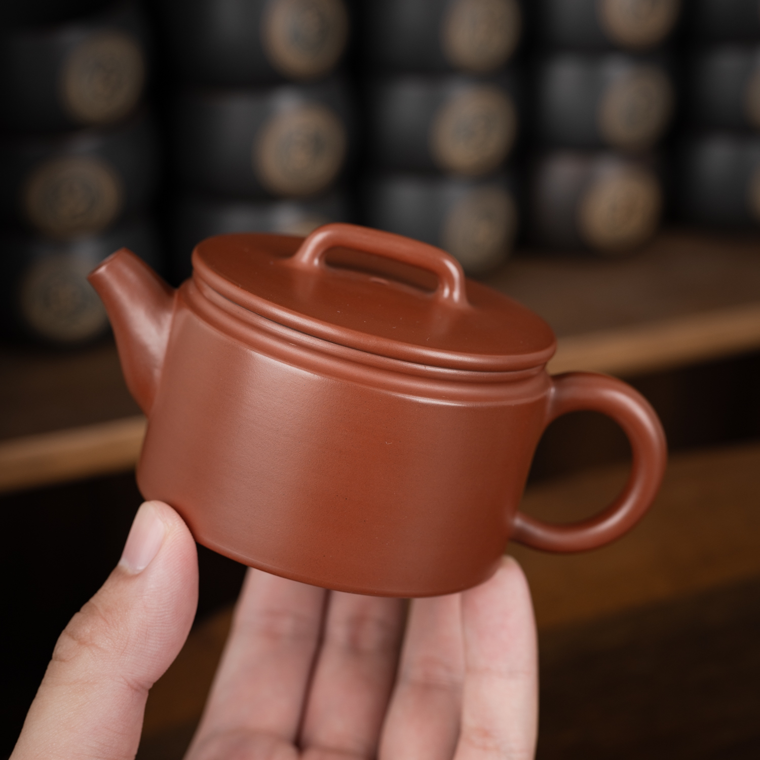 汉瓦壶 约120/170毫升 广西坭兴陶全手工茶具