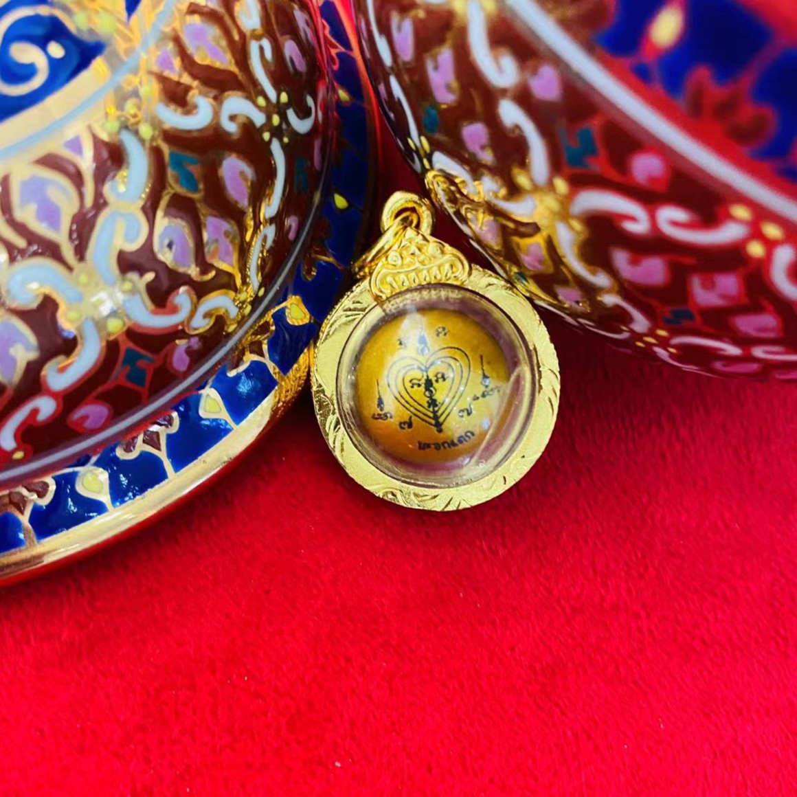 手工艺品  爱心文情情吊坠