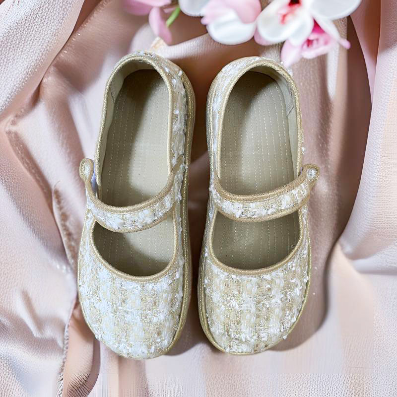 勃肯鞋驼白香风单鞋懒人鞋仙女休闲时尚一带平底外穿千层底布鞋