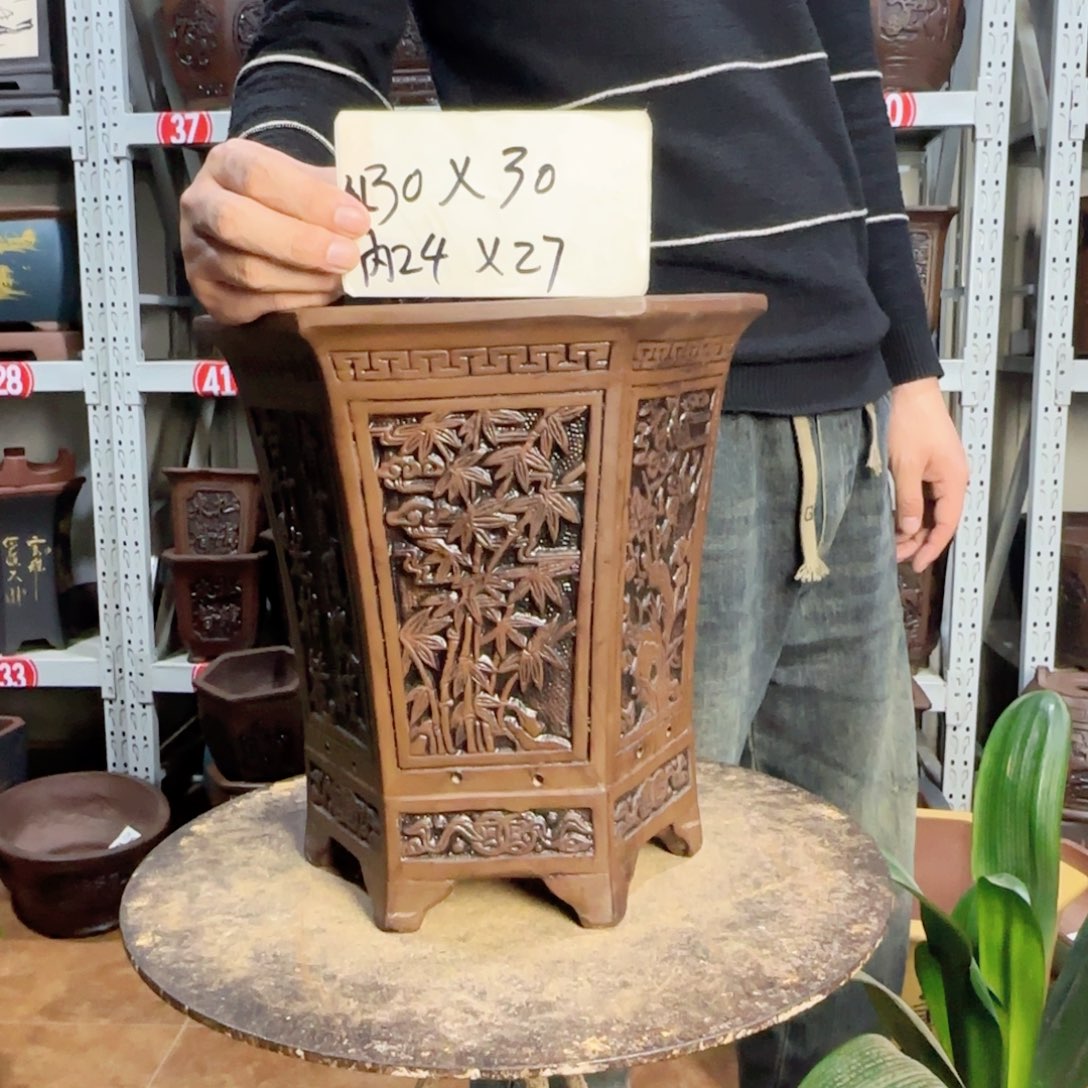 紫砂花盆，购买注意尺寸