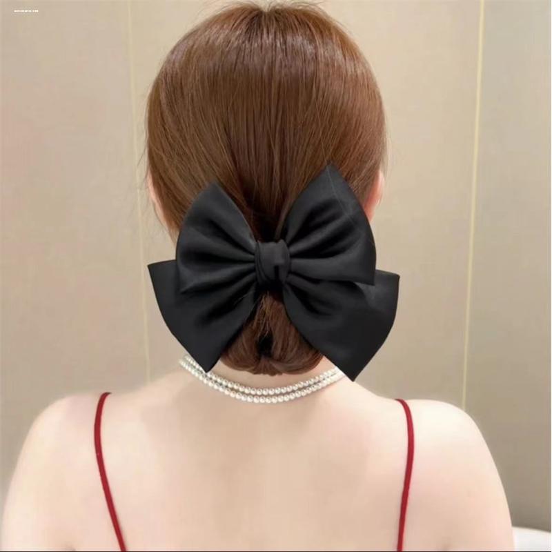 显白双层蝴蝶结大肠发圈耐用小众质感精致时尚发饰气质少女甜妹