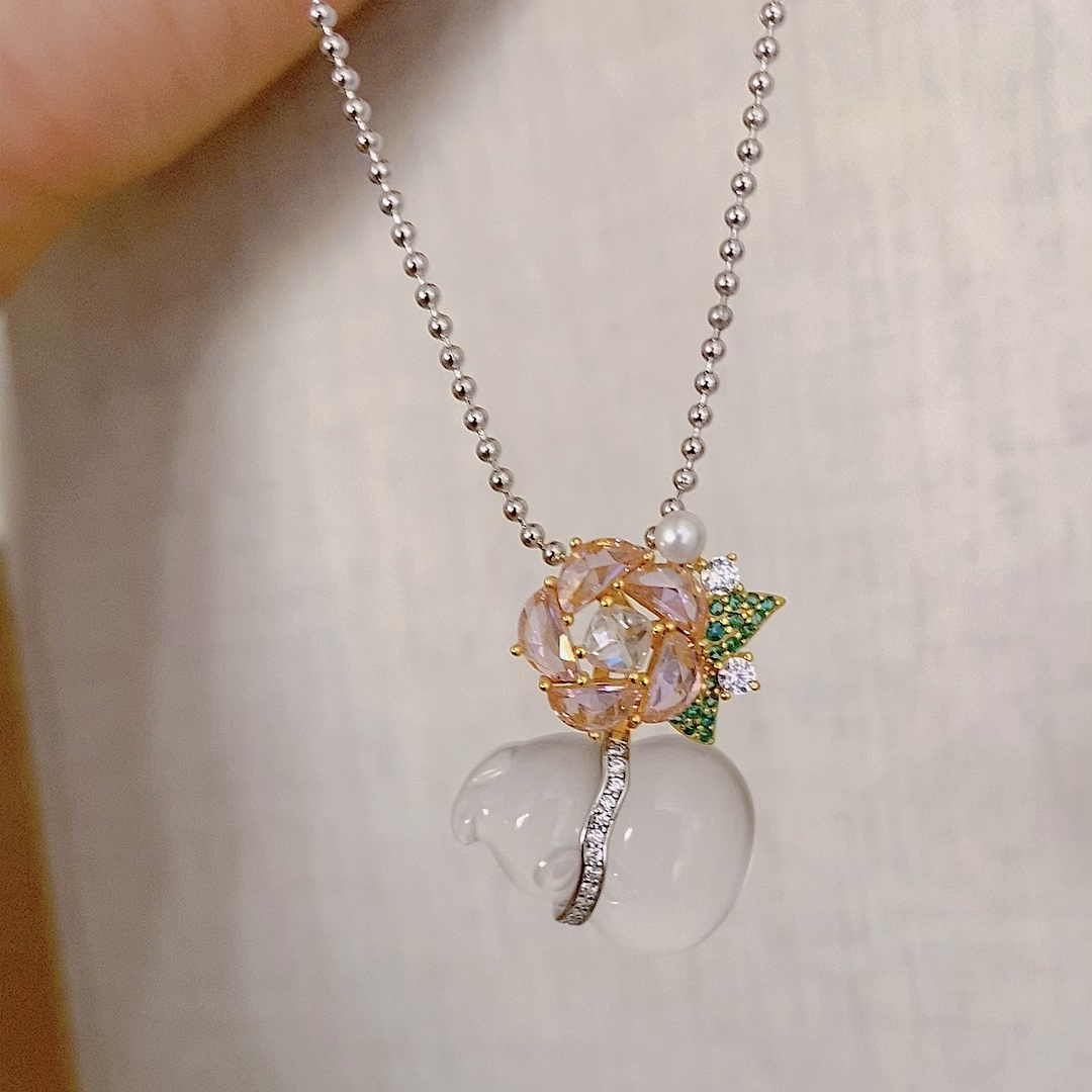 坠链均925银 新品｜定制款·蔷薇葫芦项链·清秀雅致项链吊坠·925银