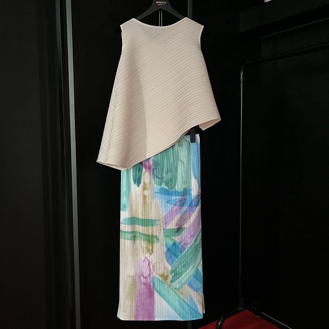 【NINGRUI】褶皱艺术感半身裙显瘦高级气质百搭裙(1-200号)