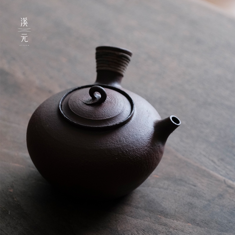 【溪元茶事】环钮侧把急须 茶桌炭火碳日式400毫升（子）（官方直接发