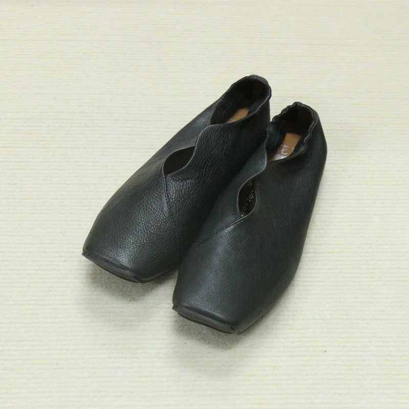 9008-7方头中口套脚女单鞋