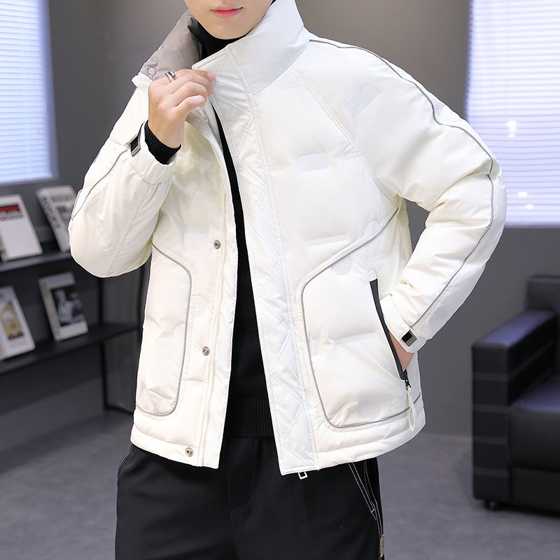 雪中飞2023冬季新款羽绒服男士短款立领衣服加厚韩版潮牌青年冬装