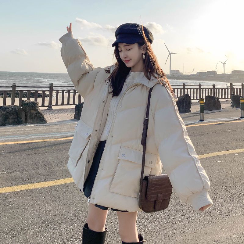 羽绒服女韩版宽松2023年新款ins短学生冬装外套
