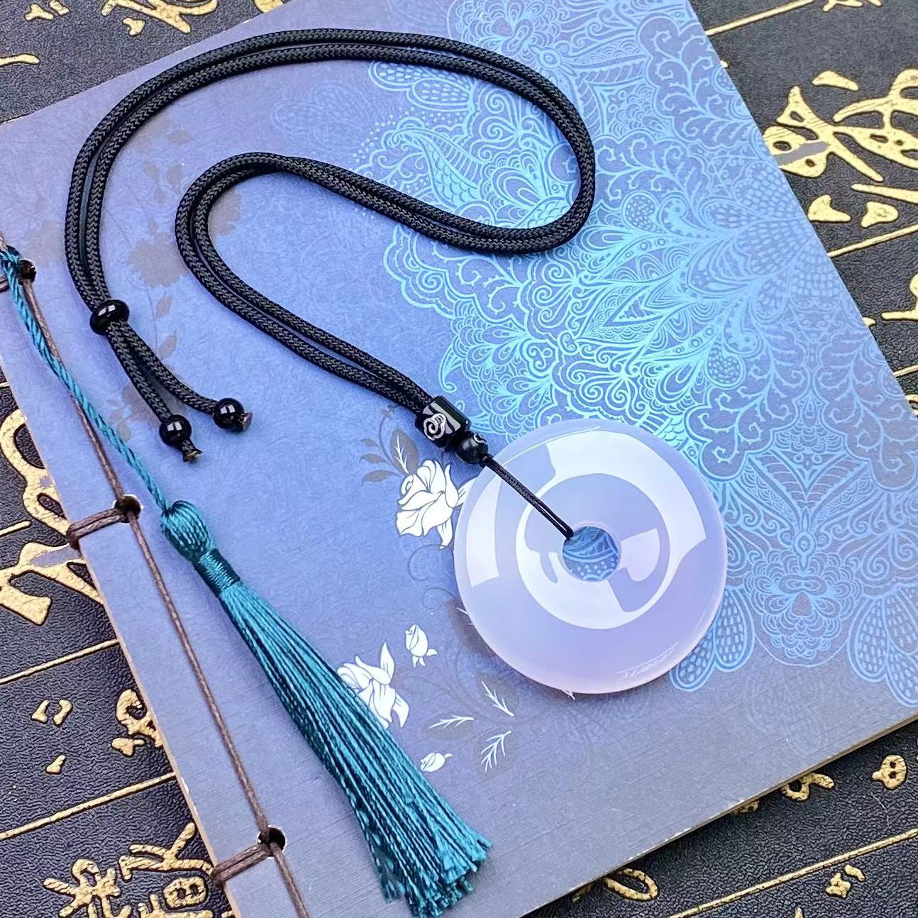 290456/天然玛瑙平安扣吊坠简约大气款  多样性一件发