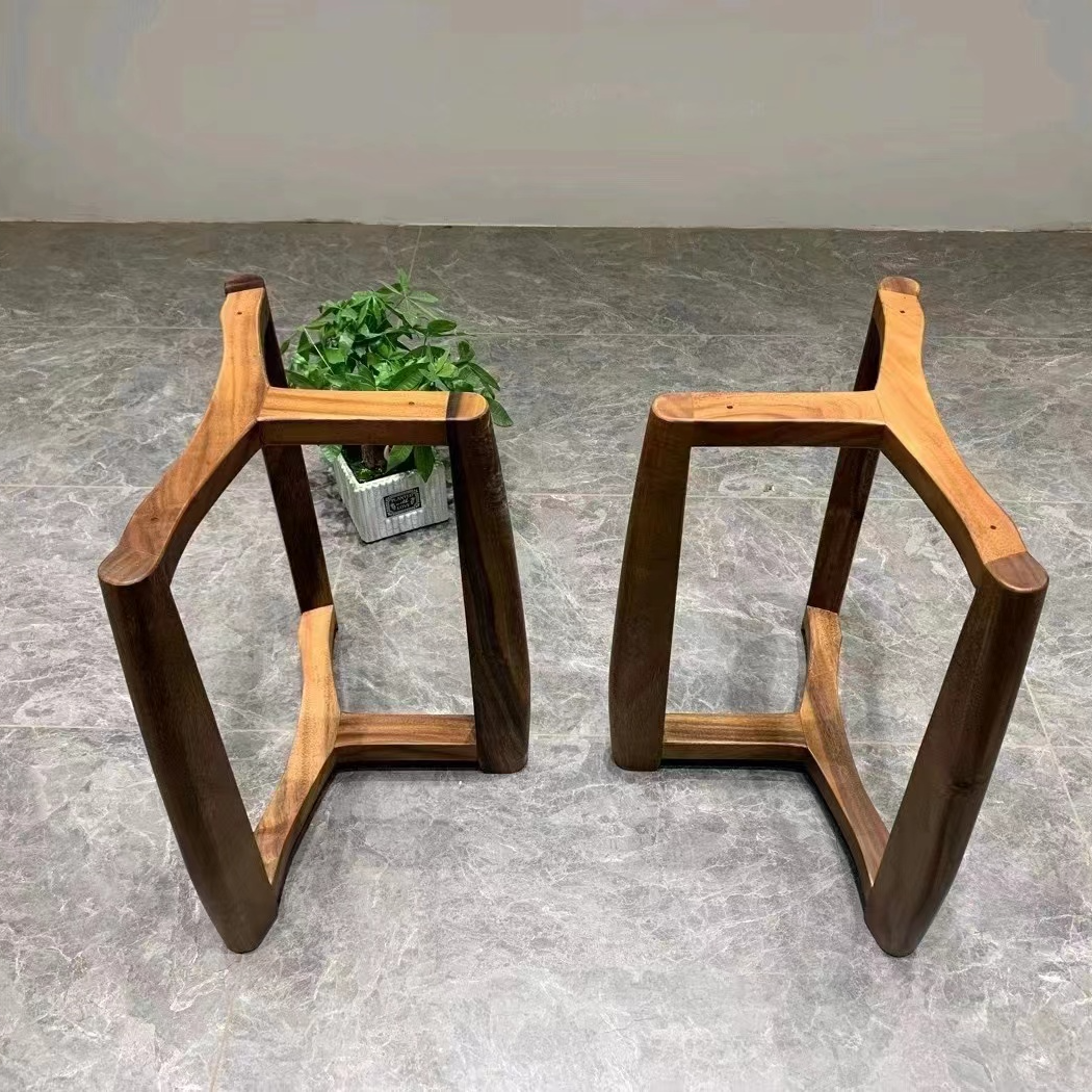 南美胡桃木大板支架根雕支架柜子腿大板茶桌桌腿支撑架亚克力支架