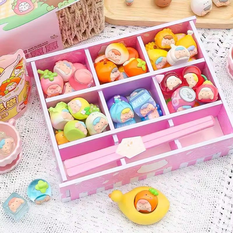 树脂实心萌粒盲盒