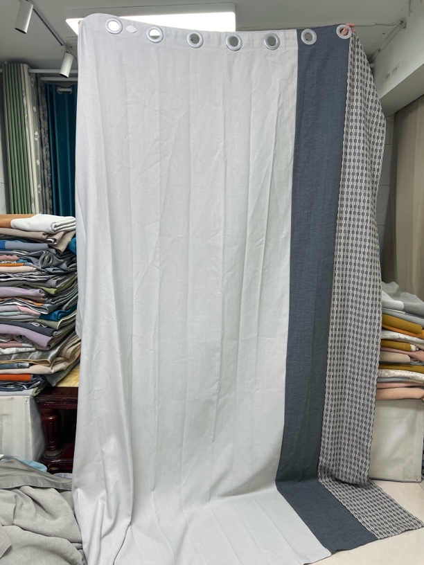 816编号成品窗帘，6米对开打孔，高2.7米