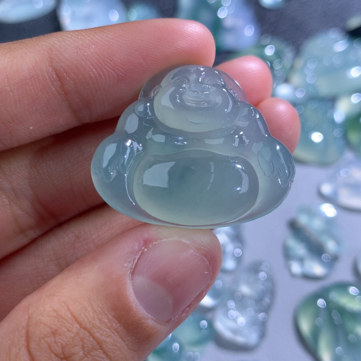 【闪购商品】翡翠颈饰未镶嵌潮**心