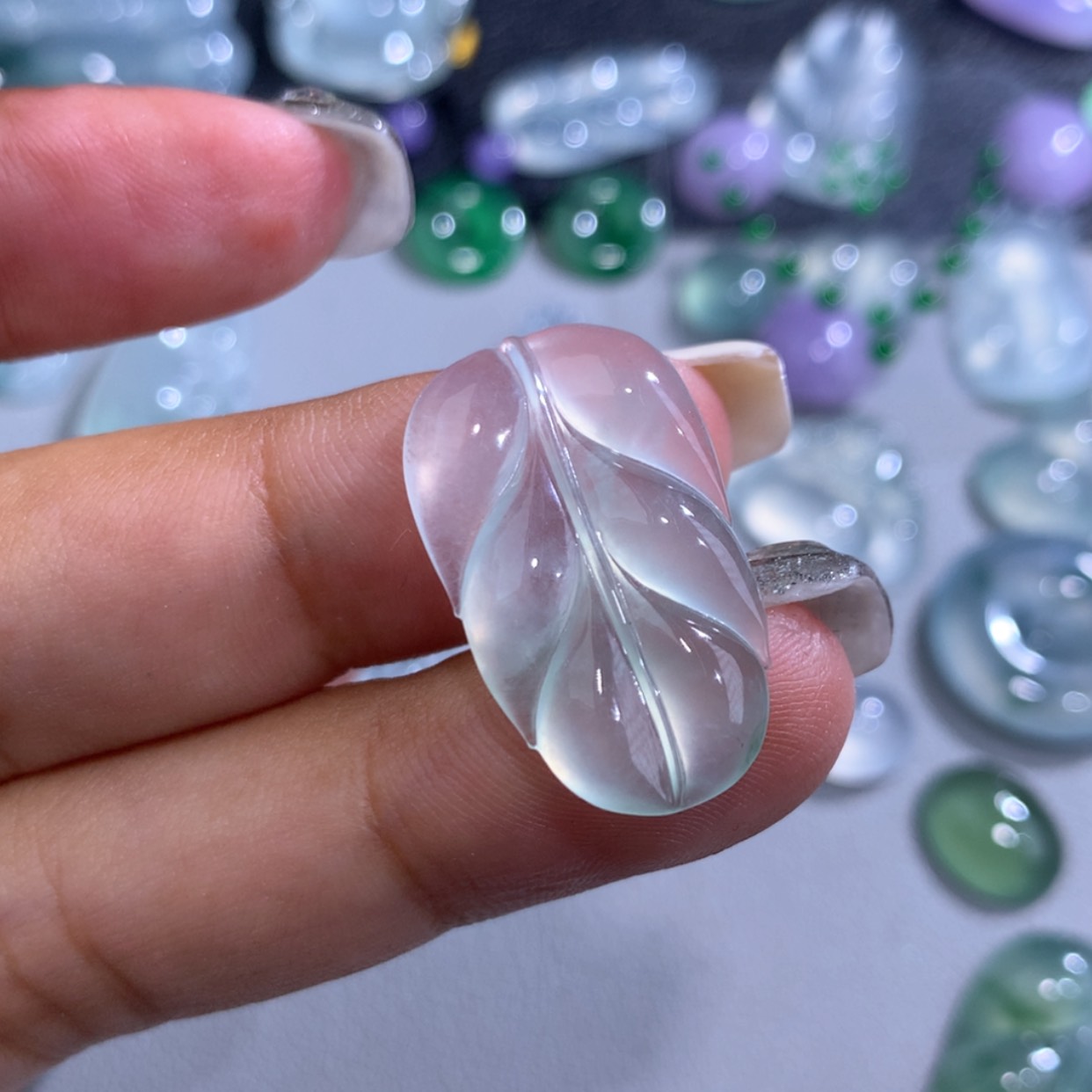 【闪购商品】翡翠颈饰未镶嵌@***淡