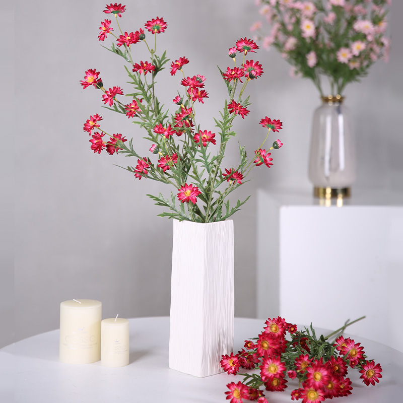 丁香菊仿真花室内摆设餐桌花束塑料花艺假花装饰干花客厅插花摆件