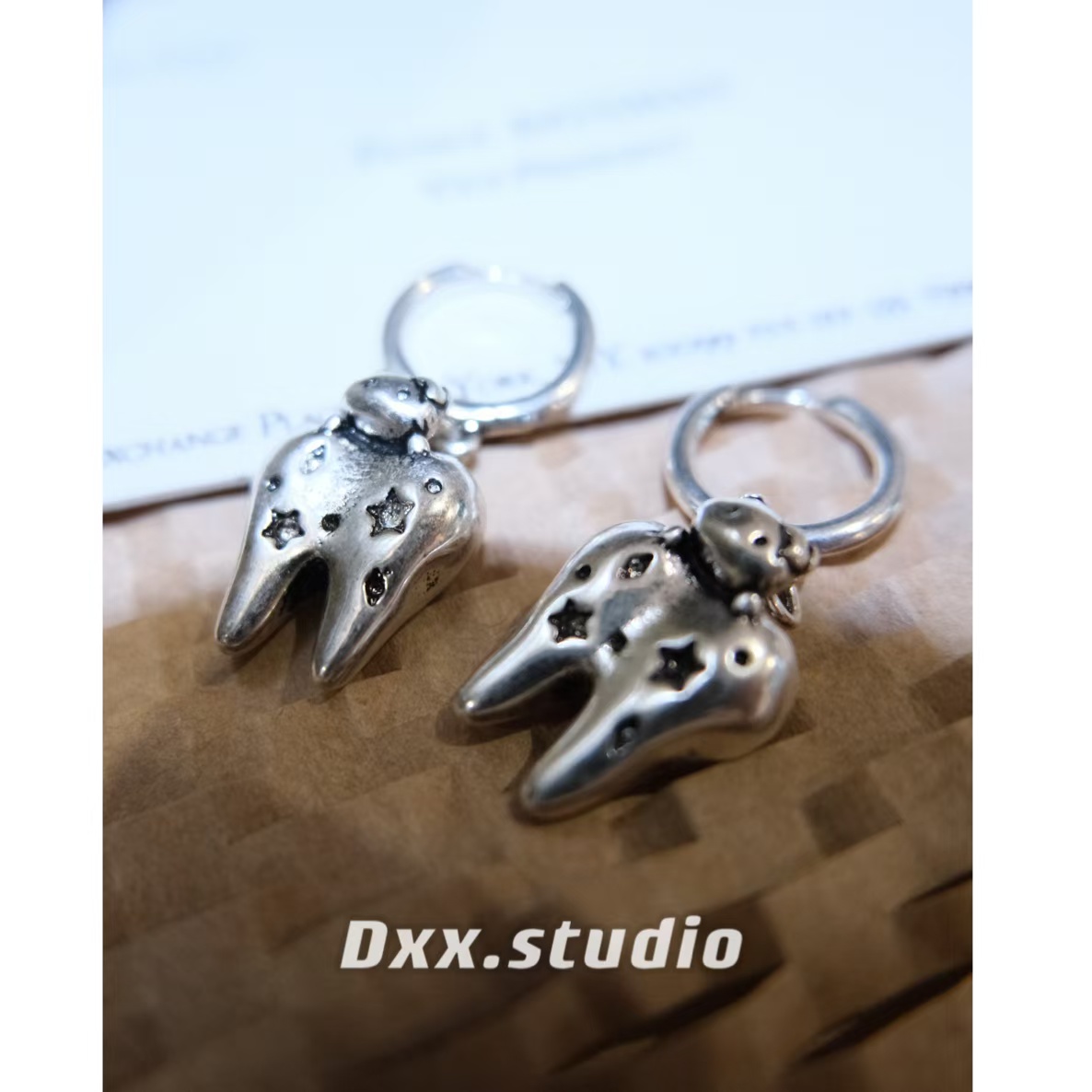 铜合金耳饰 DXX小晰饰品-新品-【牙齿】耳饰42376