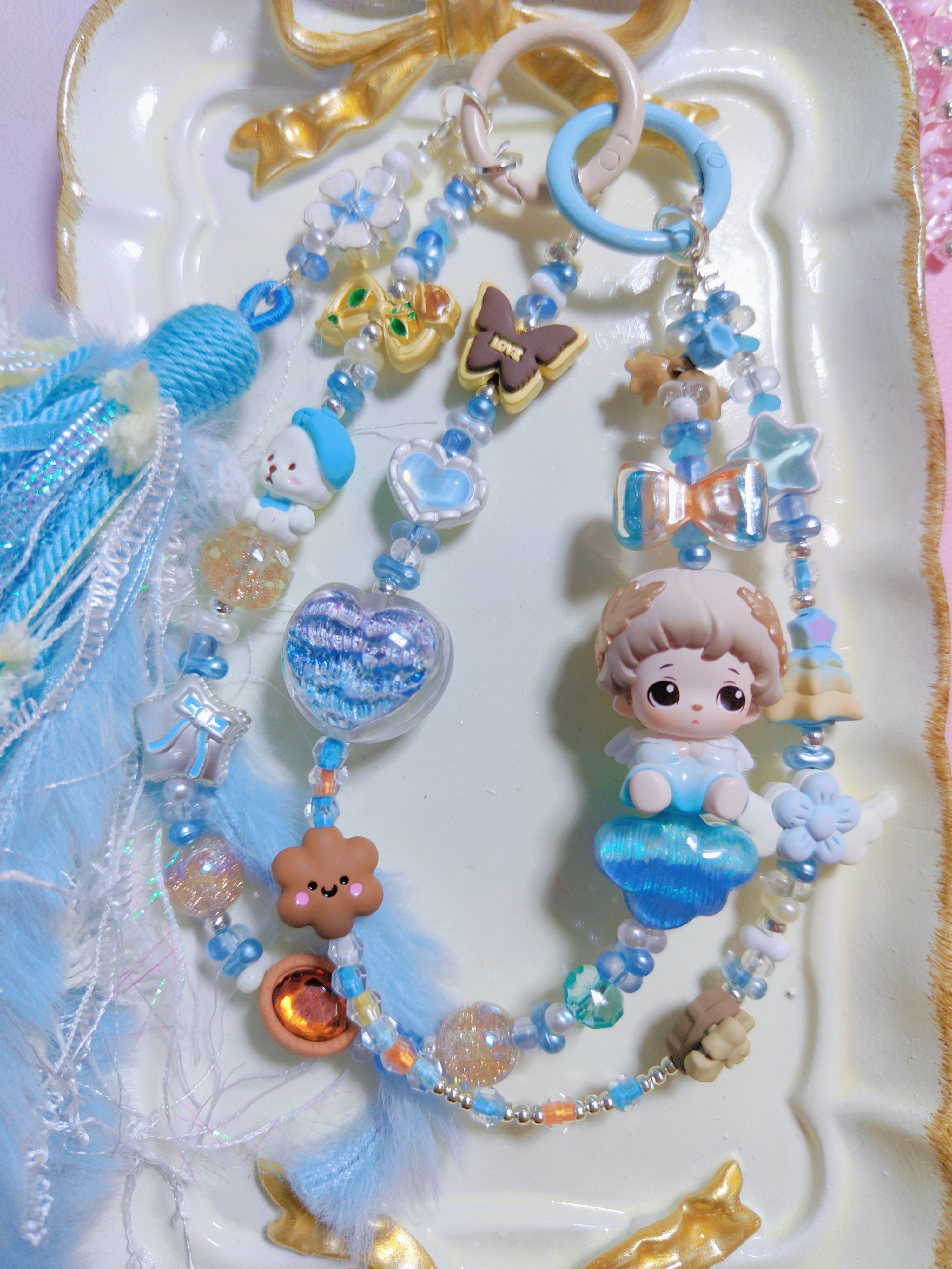 成品—合金手机链盲发 多巴胺小合金挂件手机链钥匙链