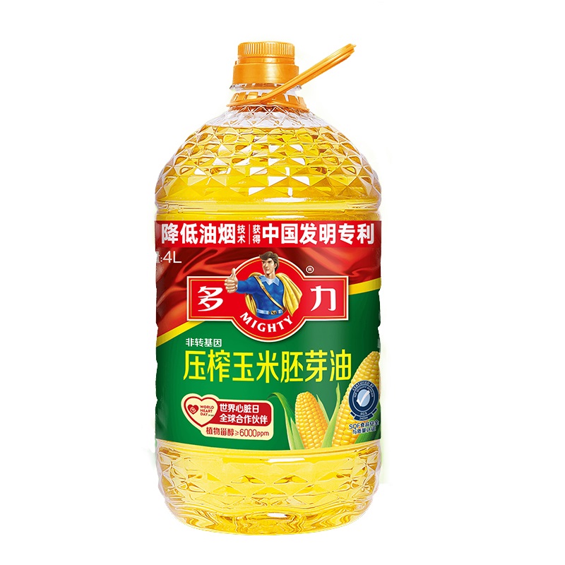 多力压榨玉米胚芽油4L