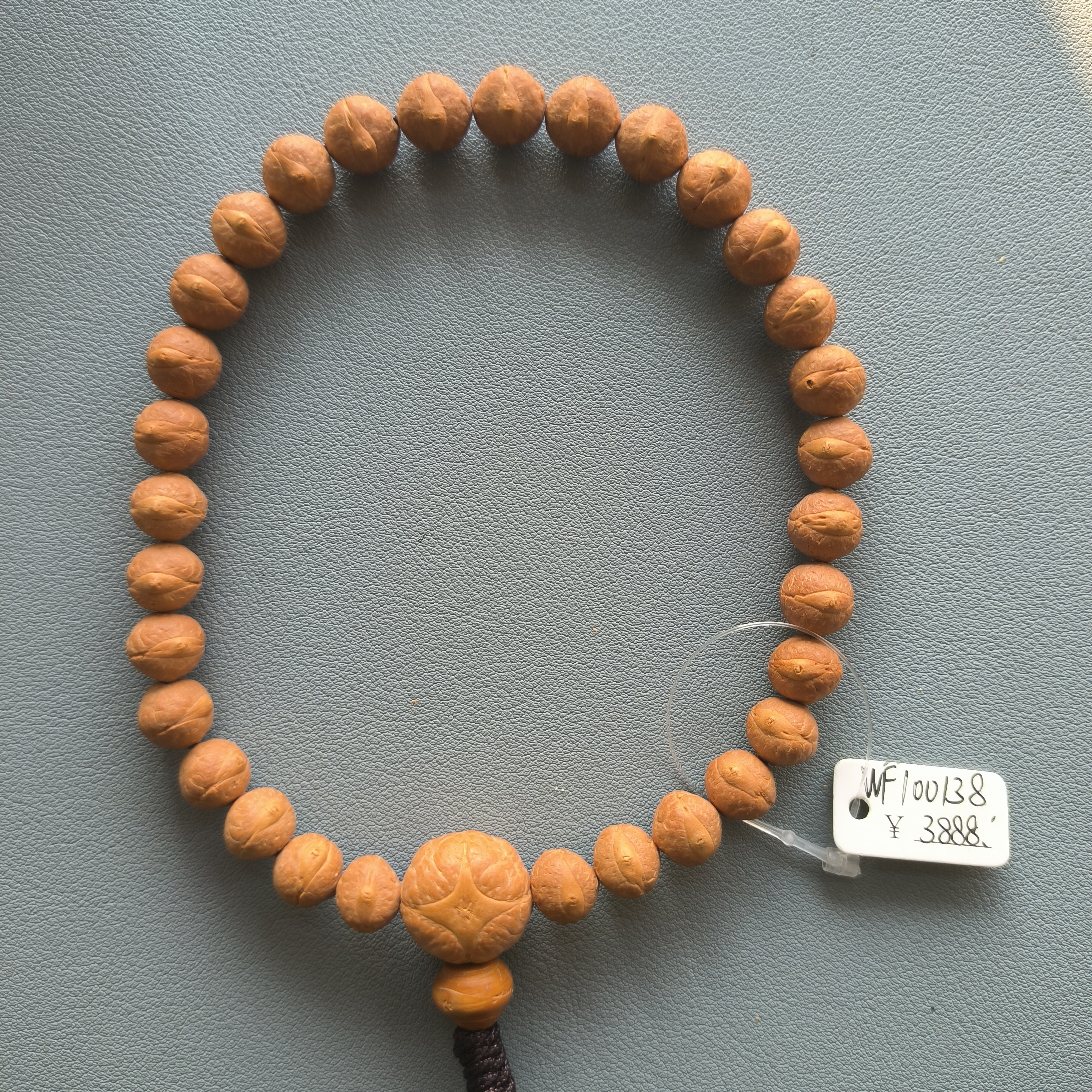 【WF100138】10mm尼泊尔凤眼菩提手串配麒麟眼三通文玩手串