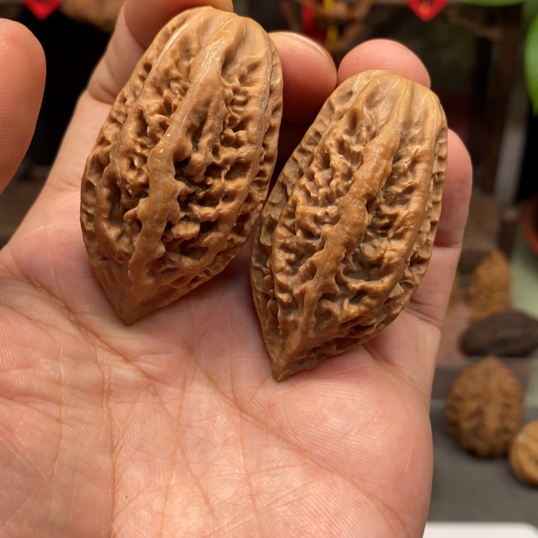 文玩核桃把件北冥鱼骨