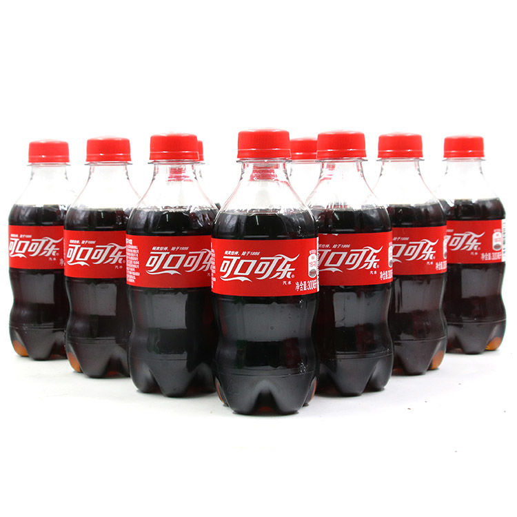 可口可乐300ml*6瓶包邮碳酸饮料汽水便携装促销小瓶迷你