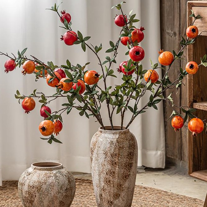 瓶摆件客厅插花高级感陶瓷复古陶罐侘寂风景德镇水培中式干燥花大