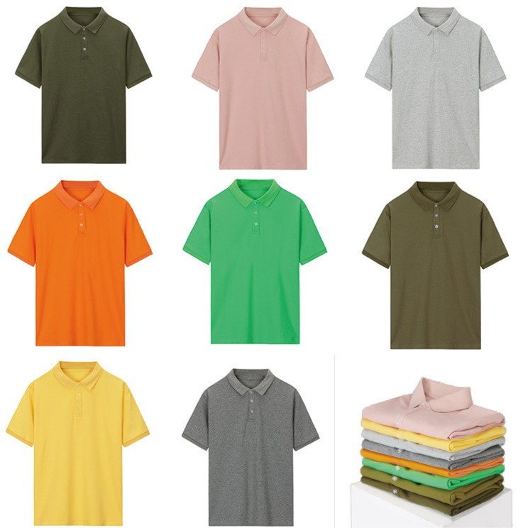 纯色夏季校服短袖POLO衫薄款儿童男童女童中小学生T恤舒适透气