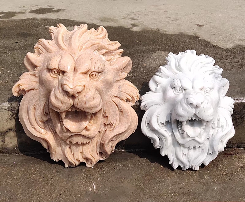 石狮子 吐水石狮子头 狮子头