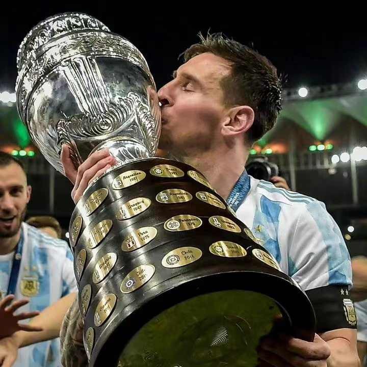 2021美洲杯阿根廷主场球衣梅西10号冠军版球迷球员版上衣短袖2022