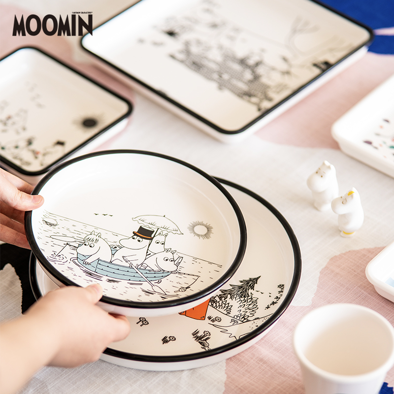 ZICCO姆明moomin餐碗餐盘杯菜盘杯子碗盘子平盘碟餐具盘碟子套