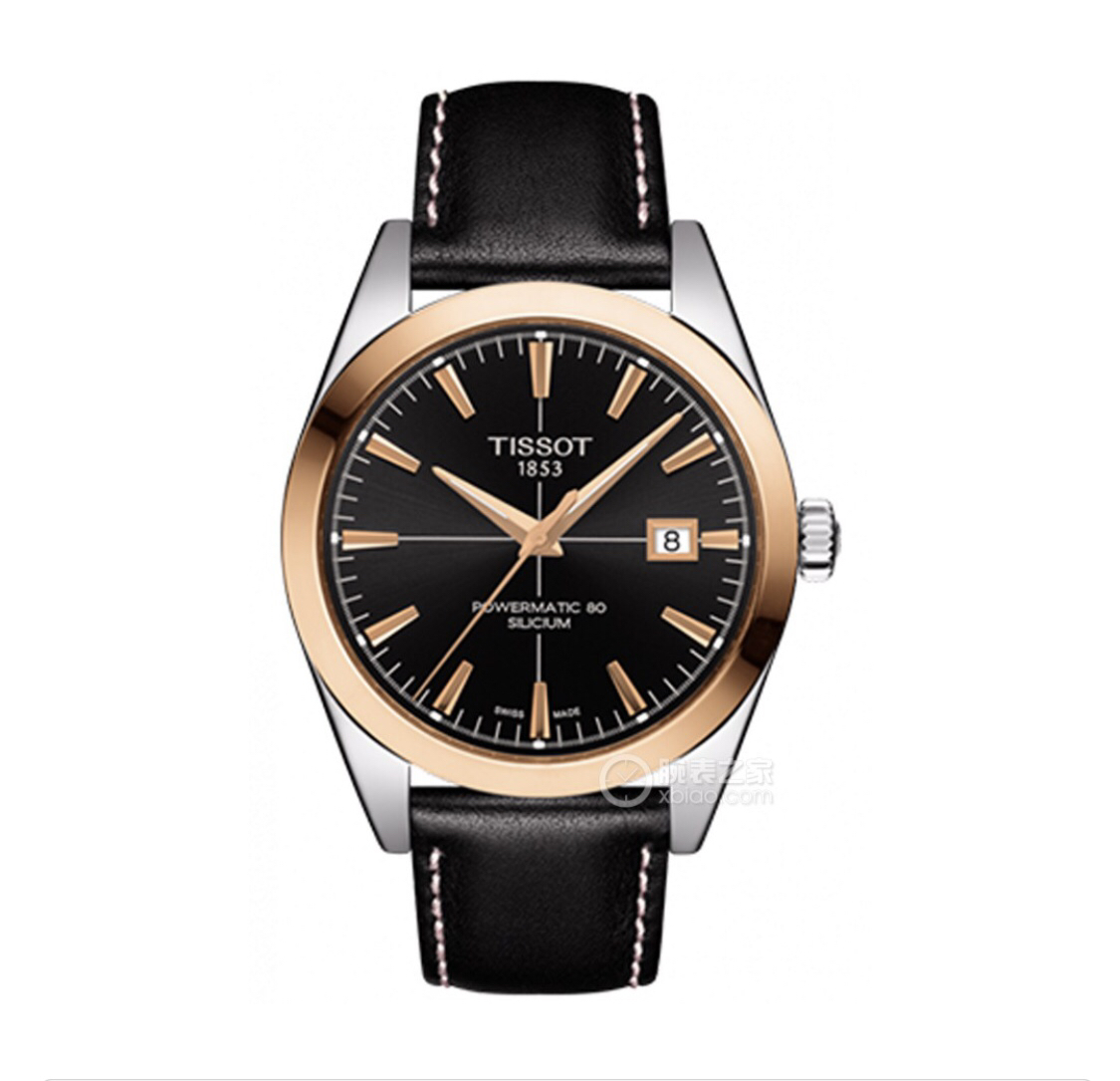 99新 Tissot/天梭 /风度18k玫瑰金外圈/表径40/公价13500