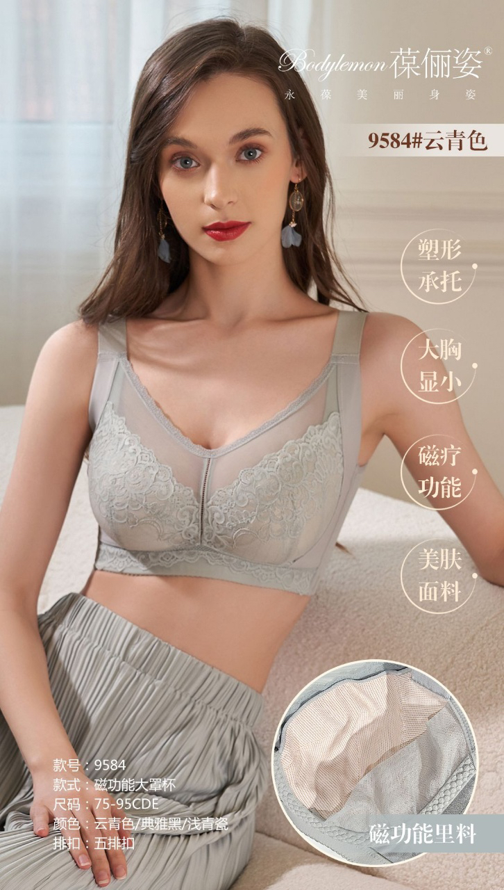 非海绵塑形大胸显小薄款调整型9584