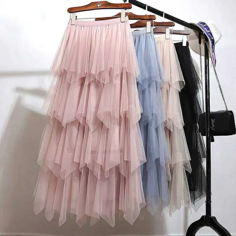 【编号101-150】网红半身裙仙气飘飘纱半裙淑女百搭长裙