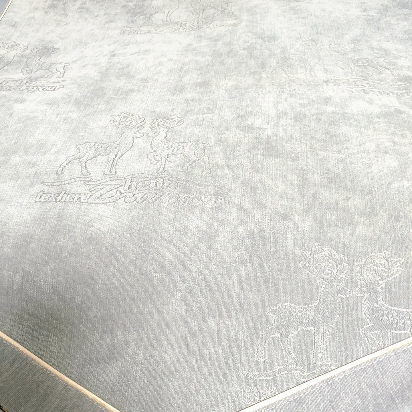 新款四季通用防滑轻奢简约雪尼尔沙发垫，米白