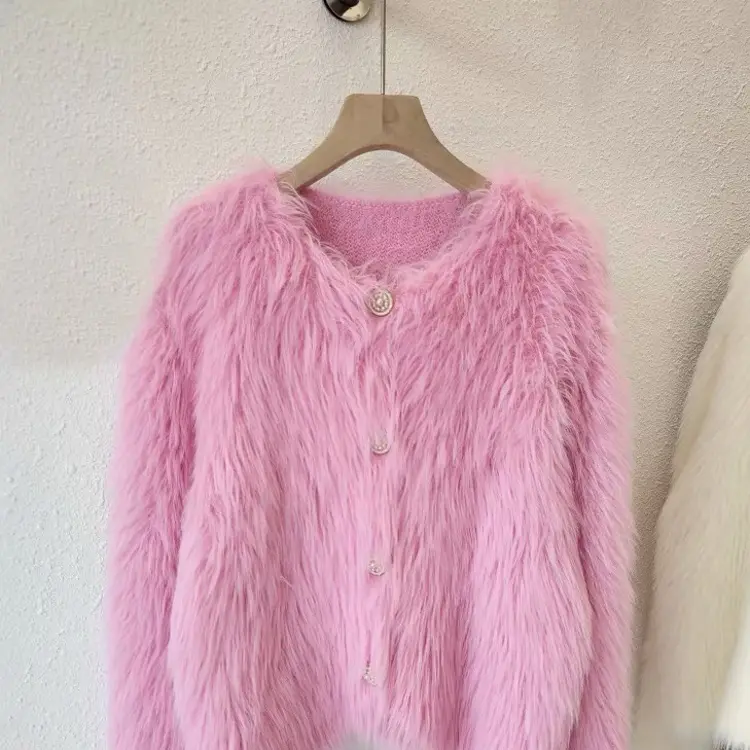 短外套纯色宽松型薄款服装版型女气质名媛小香风毛衣外套