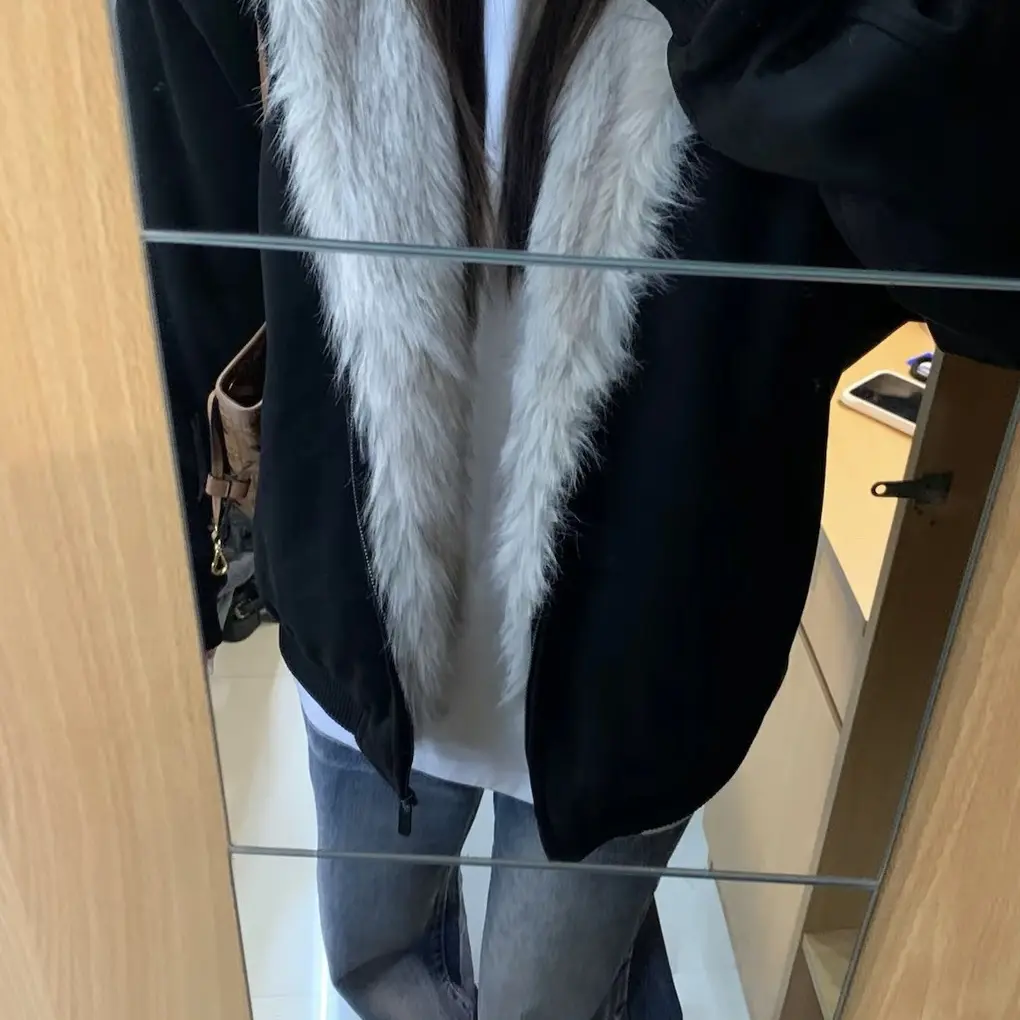 ac冬季美式连帽毛领座山雕加厚加绒情侣棉服外套