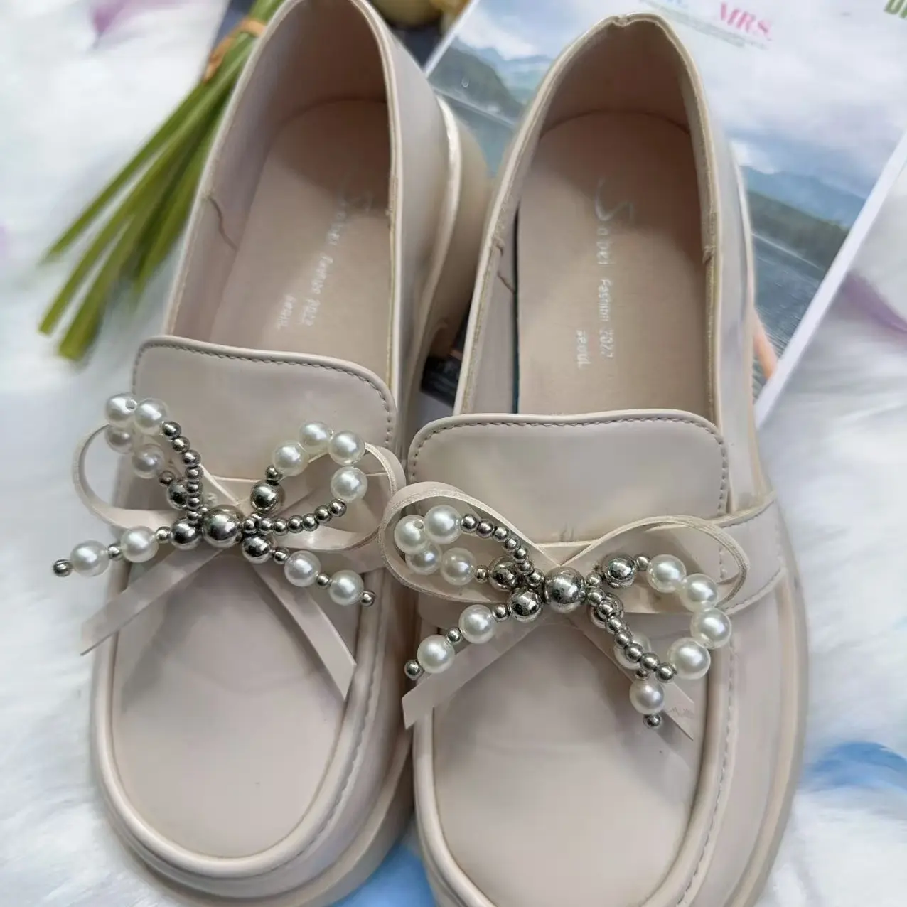 小店商品以直播间为主 非图片款 英伦风粗跟