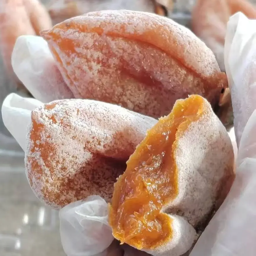 富平流心吊柿饼自然晾晒