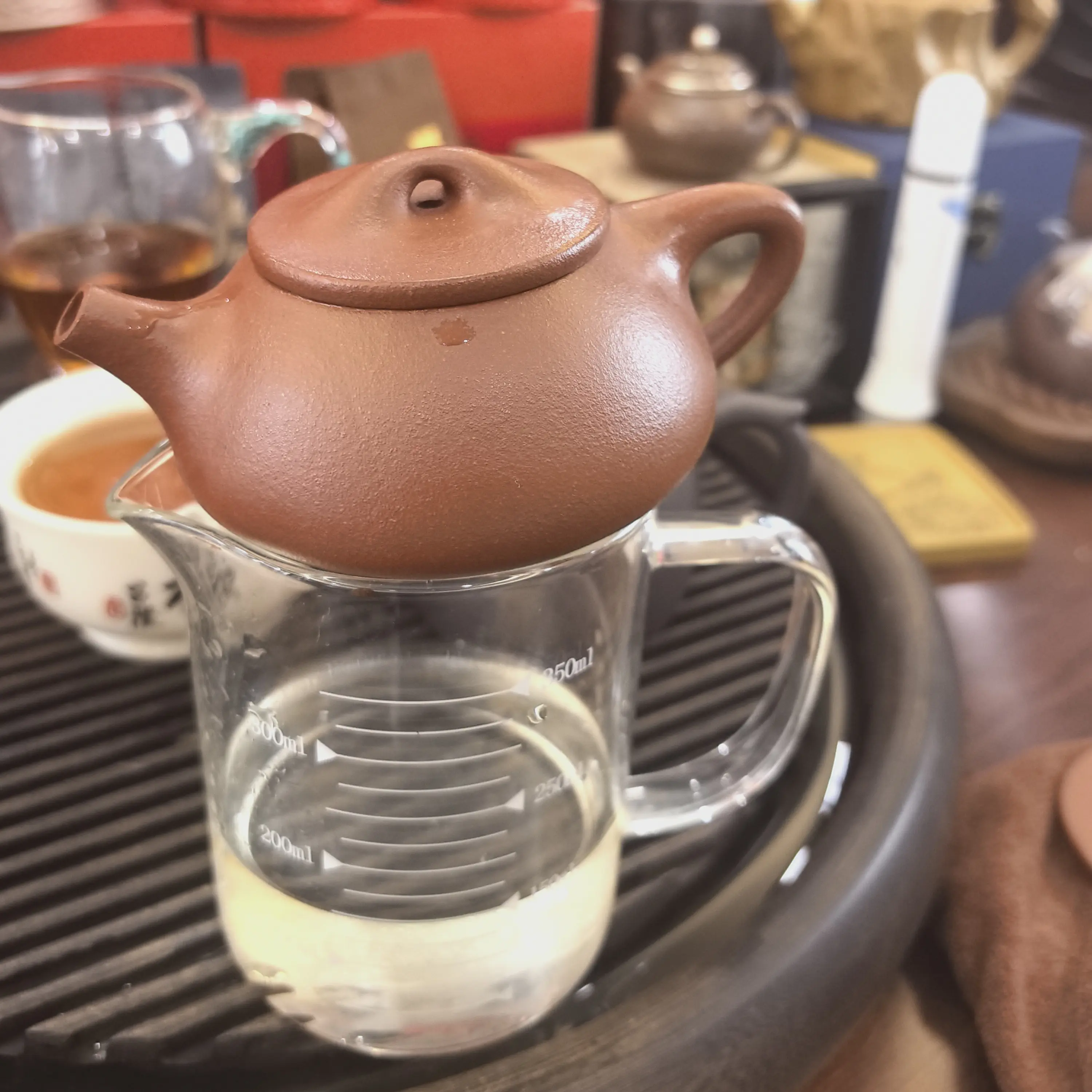 原矿大红袍紫砂手工石瓢壶功夫茶具家用办公泡茶利器