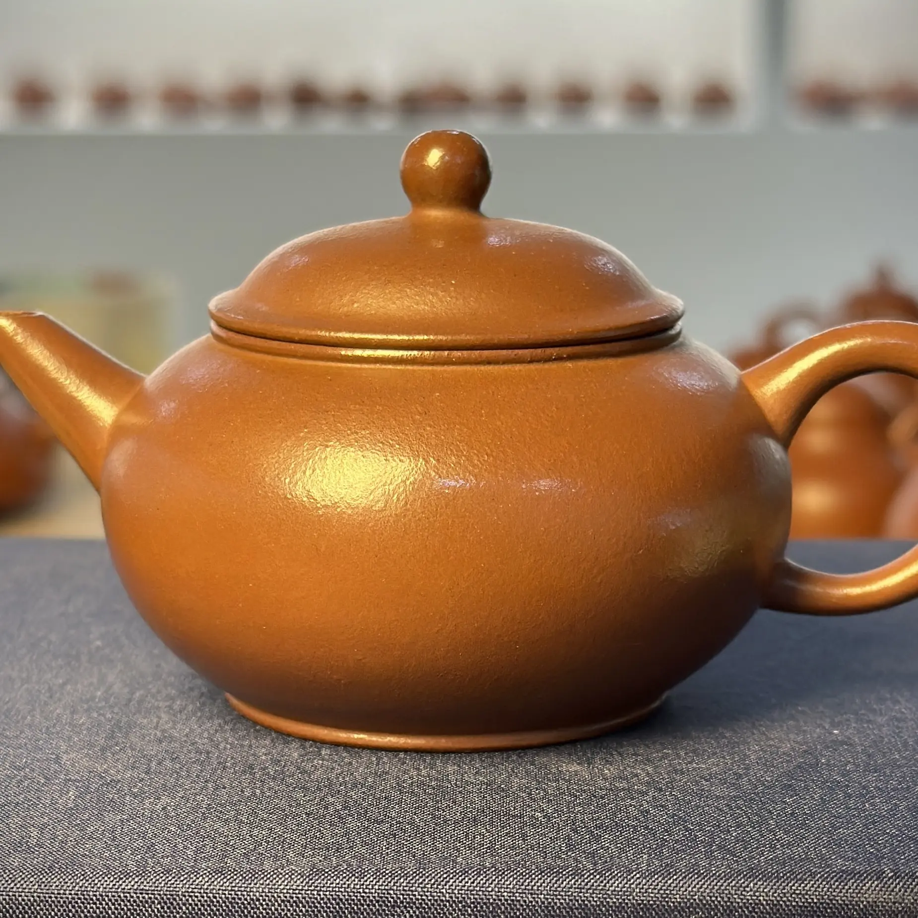 原矿手工紫泥水平紫砂壶